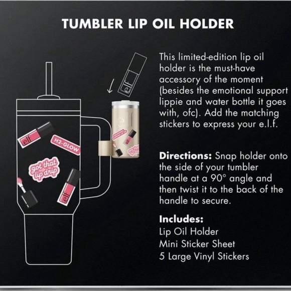Elf Tumbler Lip Oil Holder Honey Talks - Picture 7 of 7